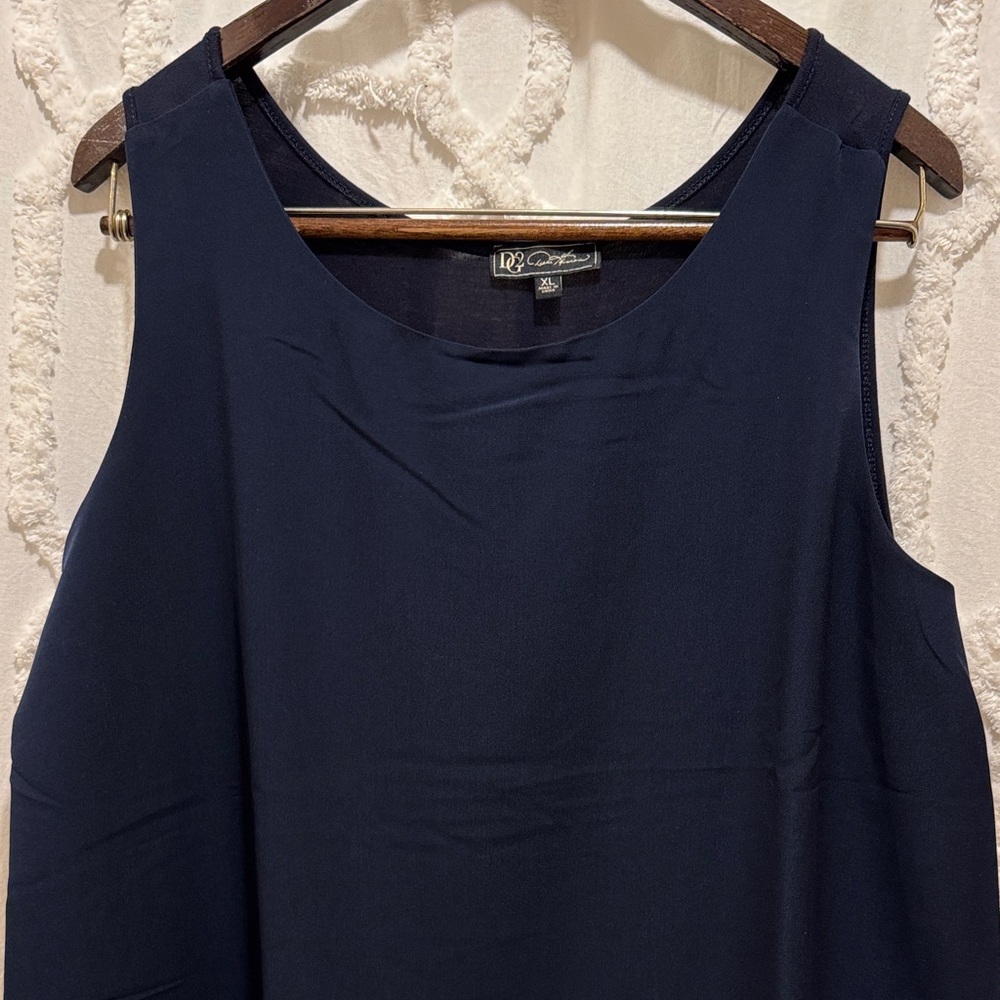 DG2 Deep Blue Sleeveless Top
 Navy Sleeveless Tank